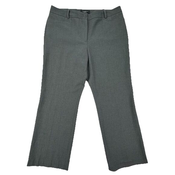 Talbots Signature Dress Pants Gray Wool Blend Trousers Size 14 Career Office - Picture 1 of 11